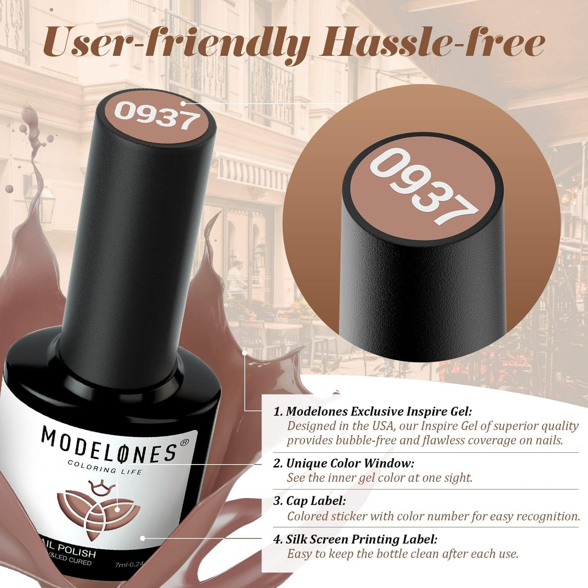 modelones Gel Nail Polish set packaging display