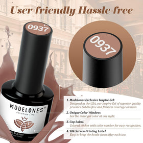 modelones Gel Nail Polish set packaging display