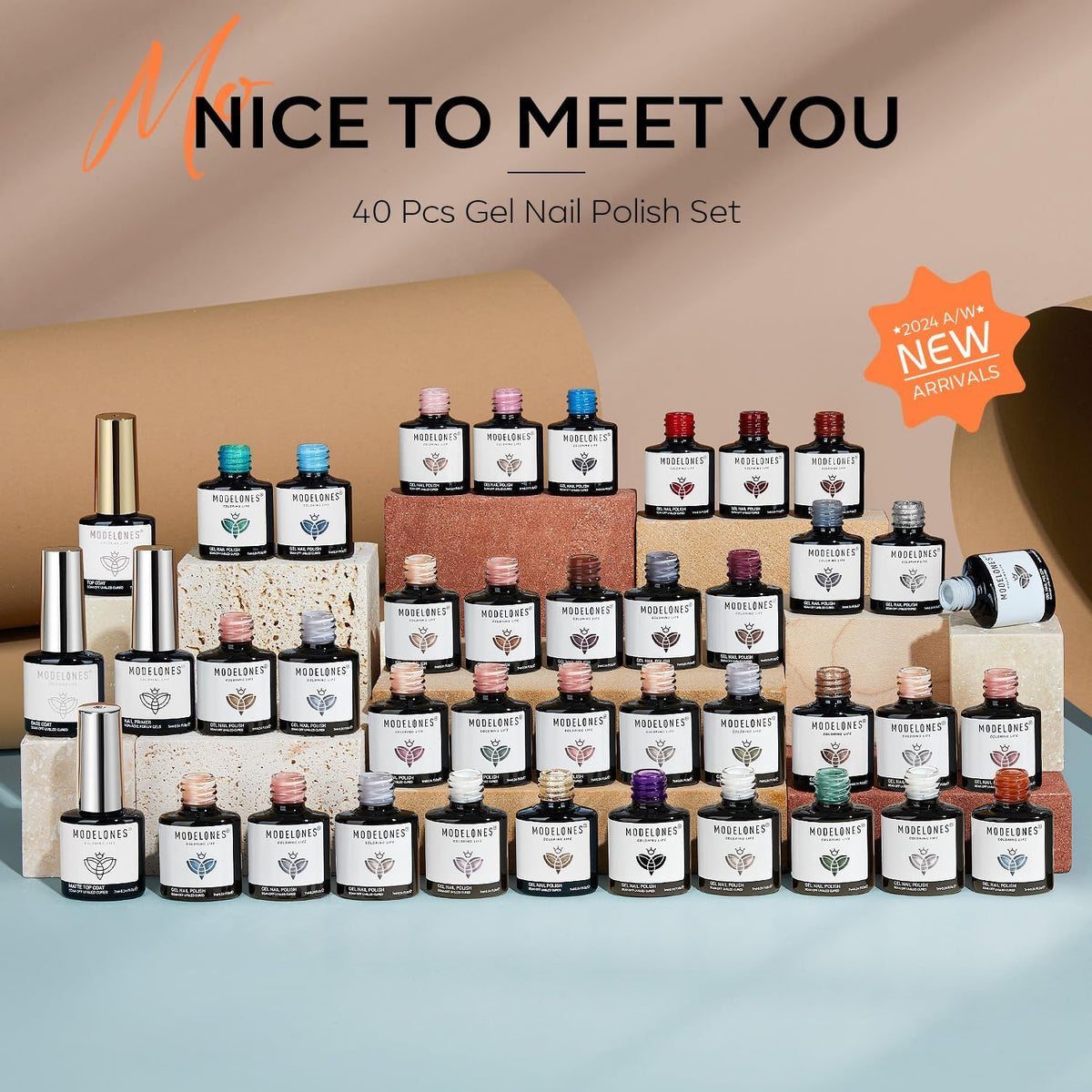 modelones Gel Nail Polish Set packaging with 36 colours