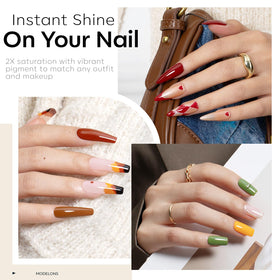 modelones Gel Nail Polish Set showing easy application brush