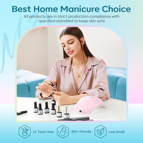 modelones Gel Nail Polish Set showing matte finish