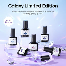 modelones Gel Nail Polish Set showing the application process
