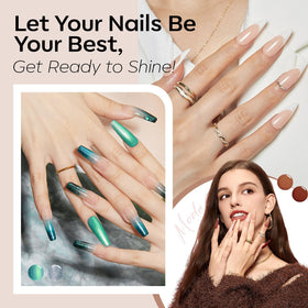 modelones Gel Nail Polish Set top coats including glossy and matte
