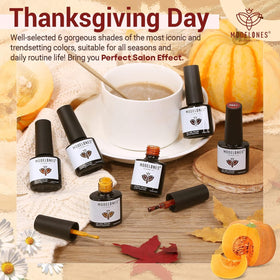 modelones Gel Nail Polish Set with brush close-up