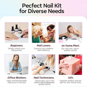 modelones Gel Nail Polish Set with matte finish