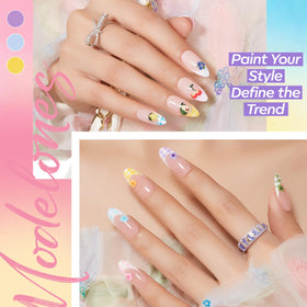 modelones Gel Nail Polish set with top coats displayed