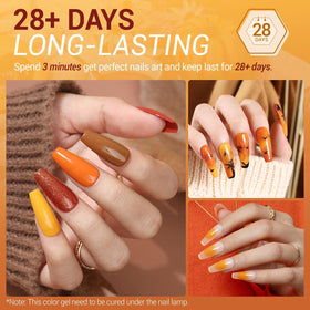 modelones Gel Nail Polish Set yellow colour bottle