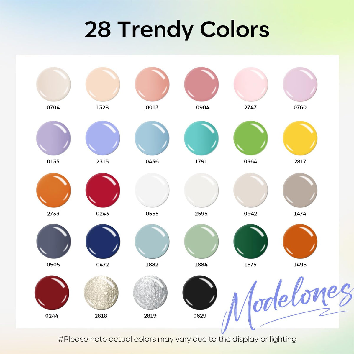 modelones gel nail polish vibrant pink colour