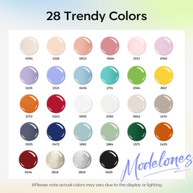 modelones gel nail polish vibrant pink colour