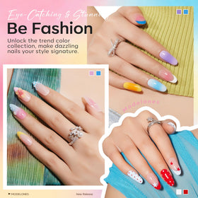 modelones Gel Nail Polish with LED lamp curing