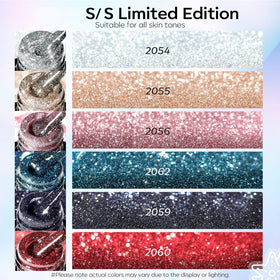 modelones gel polish applied on nails with a shiny finish