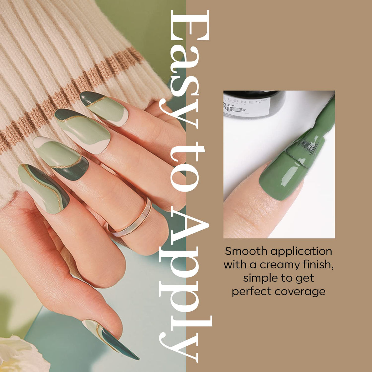 modelones gel polish bottle in caramel from Sunset Collection