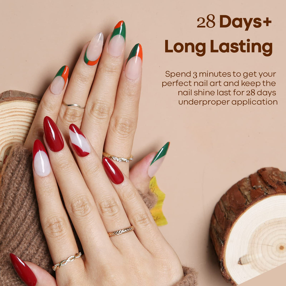modelones gel polish bottle in red from Sunset Collection