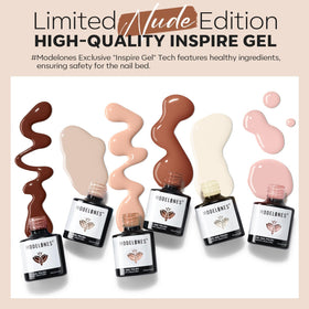 modelones gel polish bottle showing nude pink shade
