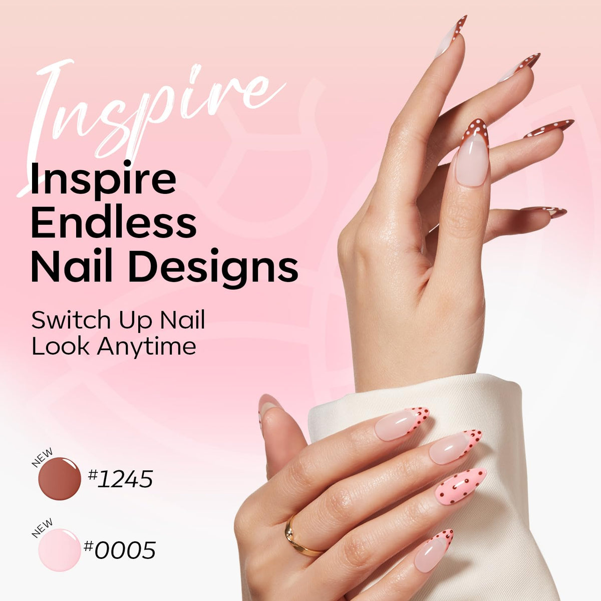 modelones gel polish bottles in various nude shades
