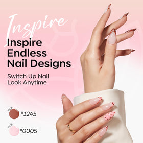modelones gel polish bottles in various nude shades