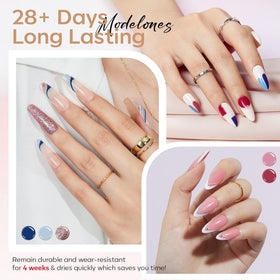 modelones Gel Polish Nail Kit close-up of bottles