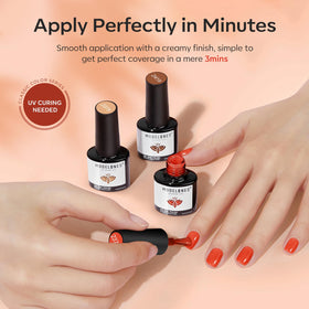 Modelones gel polish showcasing glossy finish