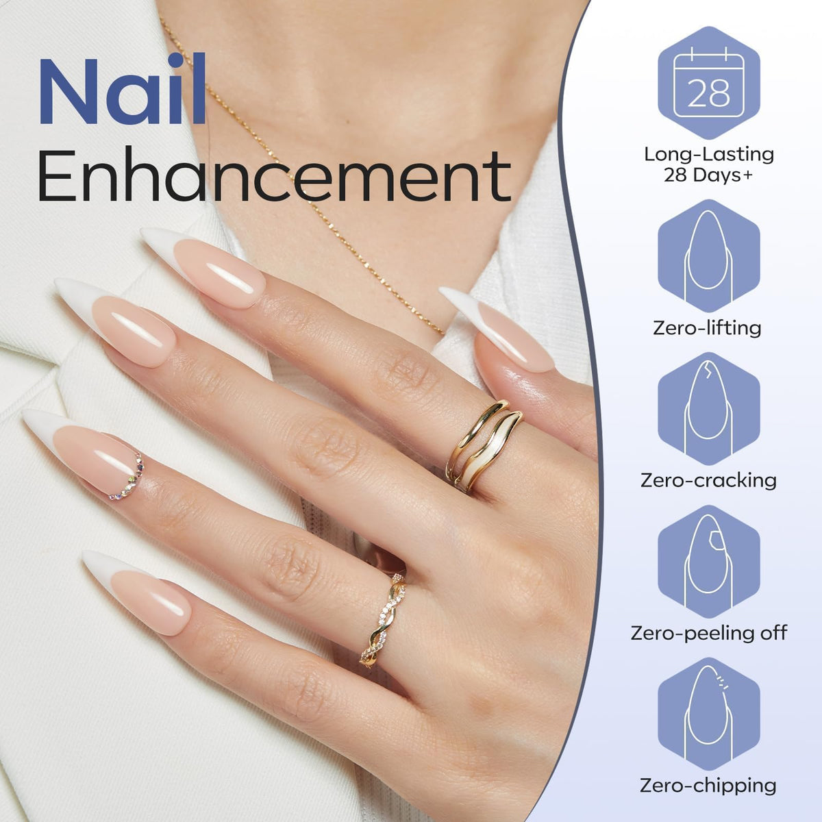 modelones Gel Top Coat application process with UV lamp