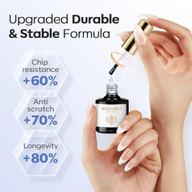 modelones Gel Top Coat Set close-up of glossy finish