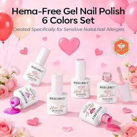 modelones Hot Pink gel polish bottle front view