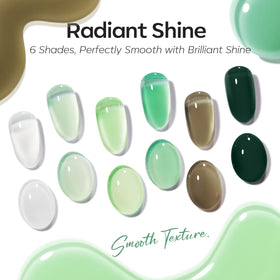 modelones Jelly Gel Nail Polish swatches on nails