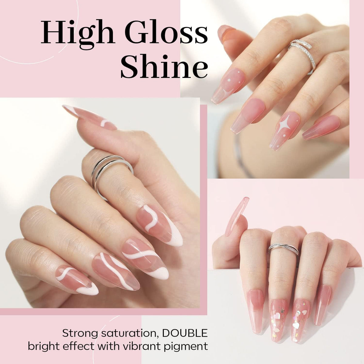 modelones jelly gel polish applied on nails
