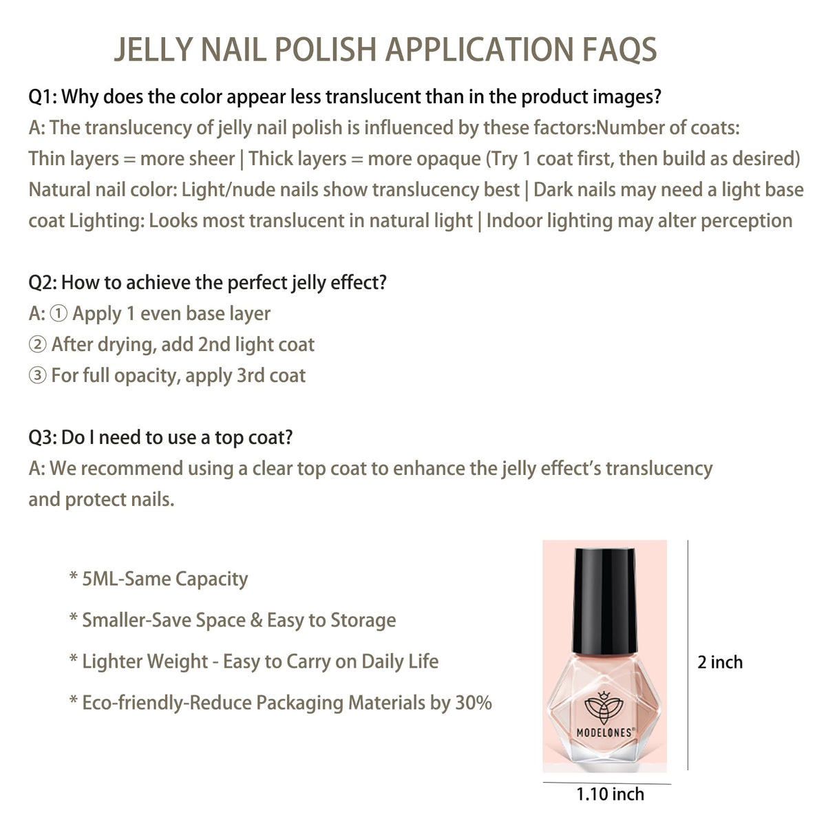 modelones Jelly Nail Polish in action with nail art