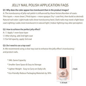 modelones Jelly Nail Polish in action with nail art
