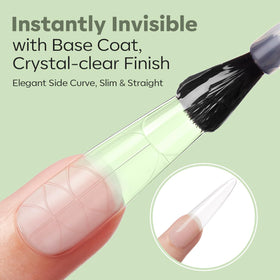 Modelones Long Coffin Nail Tips displayed in packaging
