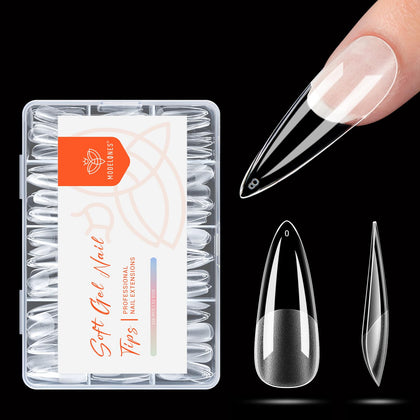 Modelones Long Stiletto Nail Tips 216 pcs front view