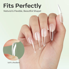 Modelones Long Stiletto Nail Tips packaging
