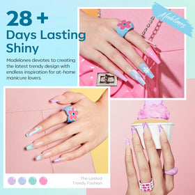 modelones Macaron Purple Gel Nail Polish bottle