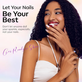 modelones matte top coat application on nails
