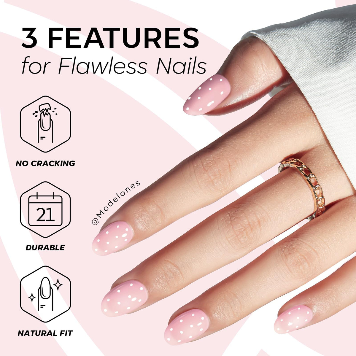 modelones mini nail file and cuticle stick for application