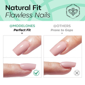 modelones Mint Green Oval Press On Nails lifestyle scene