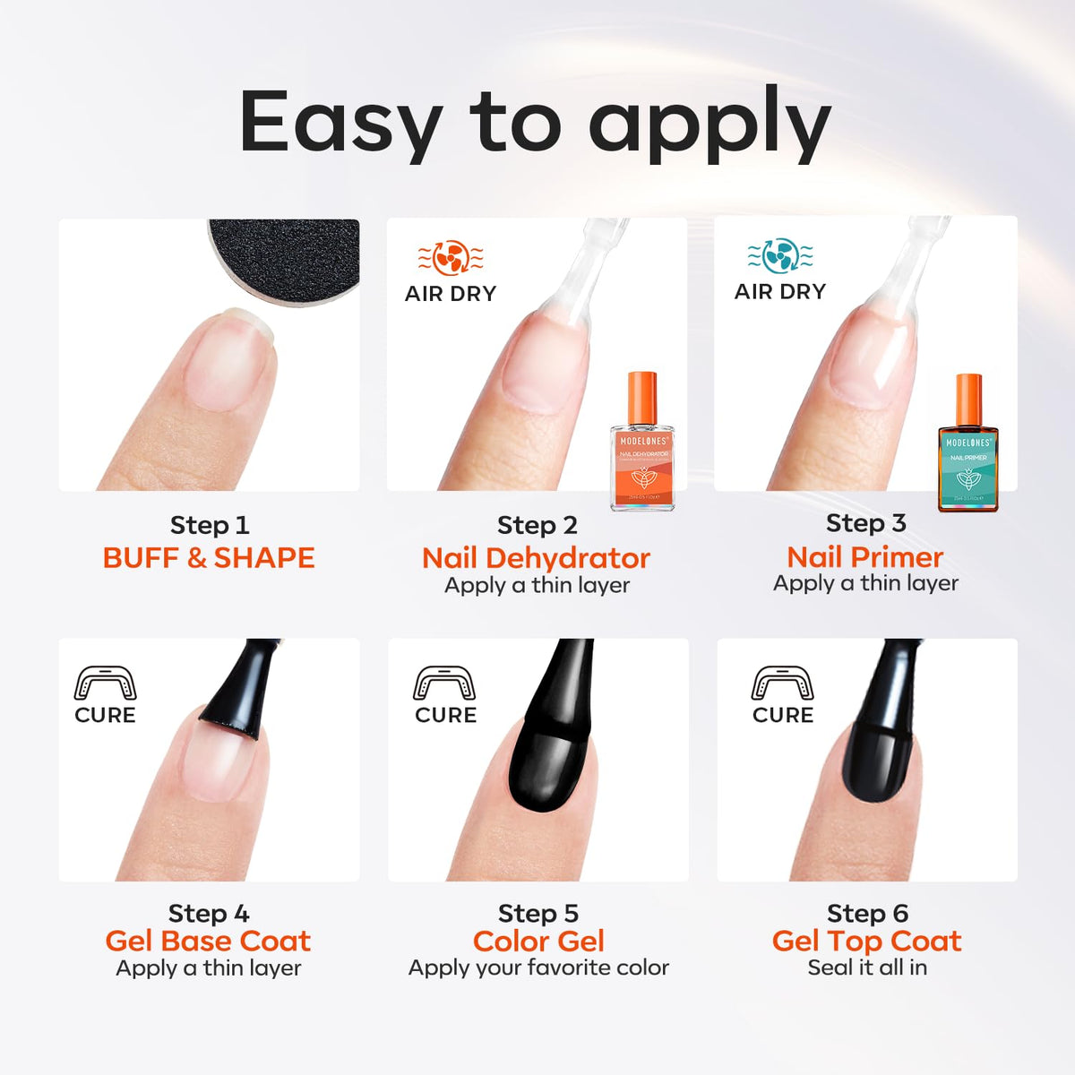 modelones Nail Dehydrator and Primer Set on a nail care table