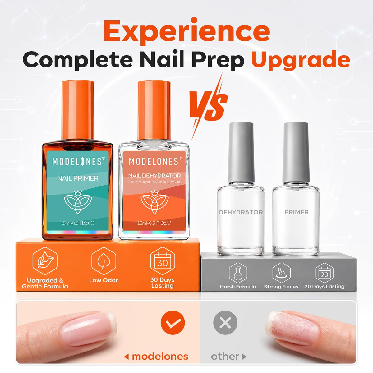 modelones Nail Dehydrator application on nails