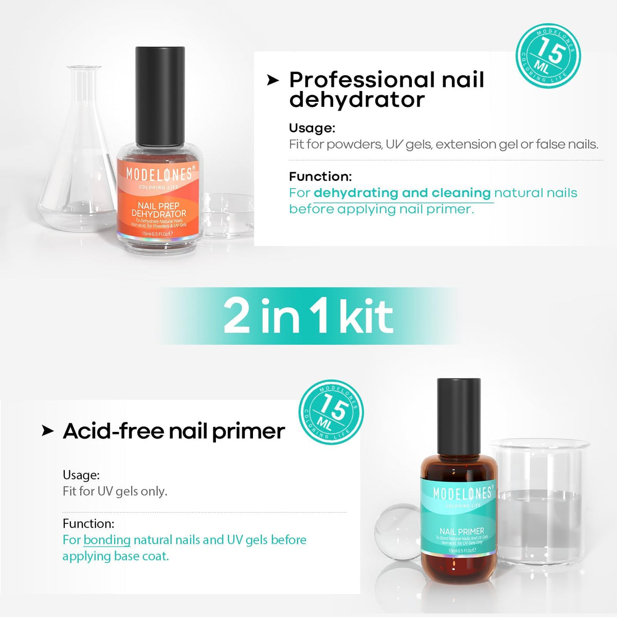 modelones Nail Dehydrator bottle close-up