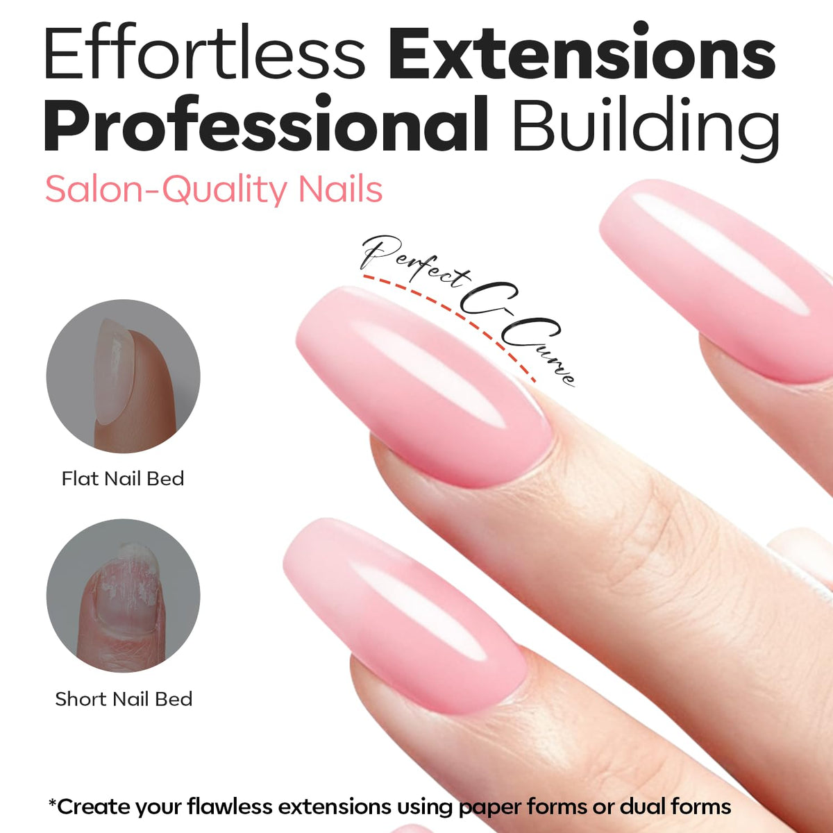 modelones nail forms and paper forms included