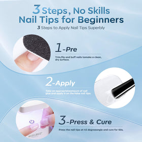 modelones Nail Gel Glue 15ml demonstrating adhesive properties