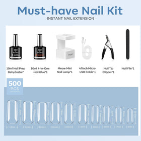 modelones Nail Gel Kit displayed with tools and accessories