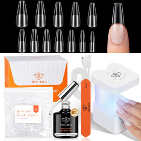 modelones Nail Gel Kit with UV light and nail glue