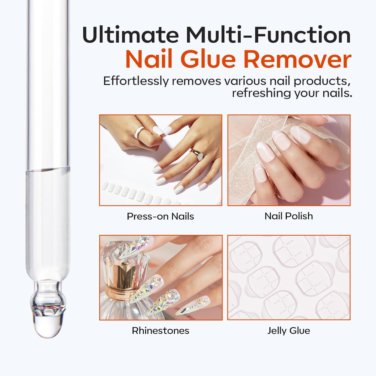 modelones Nail Glue Remover application on nails