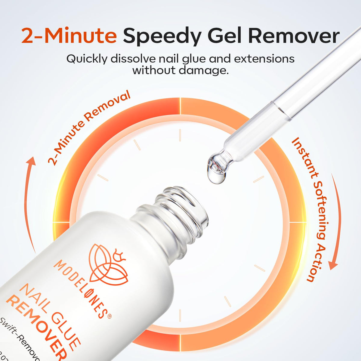 modelones Nail Glue Remover bottle side view
