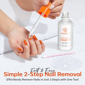 modelones Nail Glue Remover usage demonstration