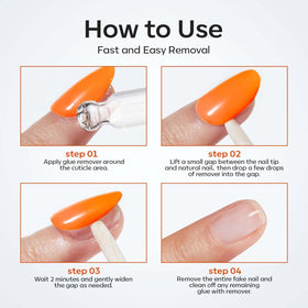 modelones Nail Glue Remover with nail art accessories