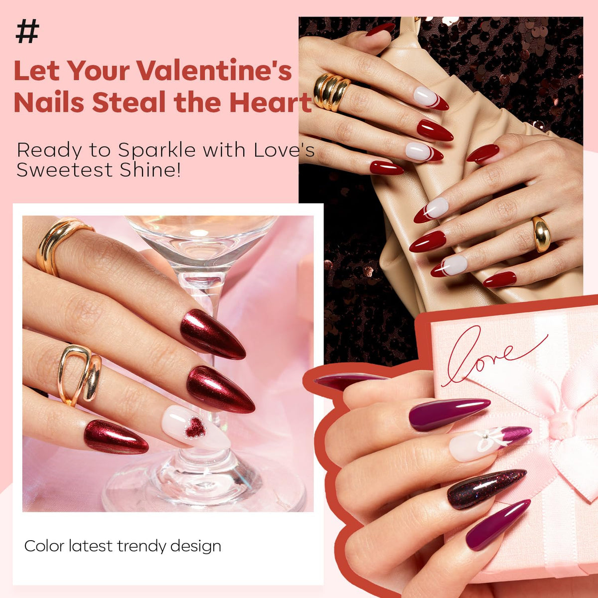 modelones Nail Polish in Scarlet Allure shade close-up