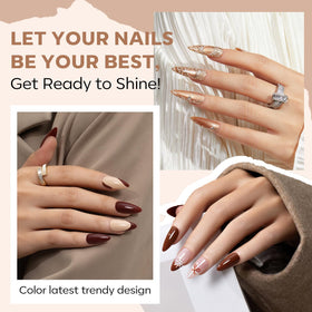 modelones Nail Polish Set showing quick drying application process