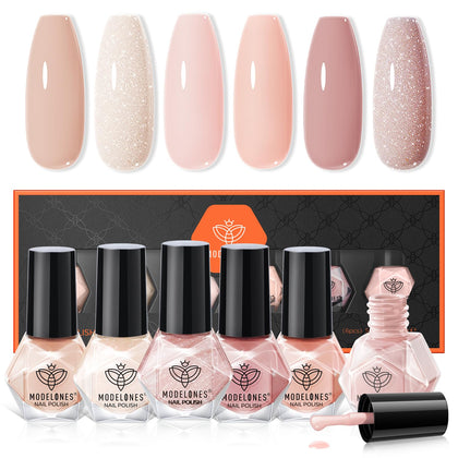 modelones Nail Polish Set with 6 colours front view